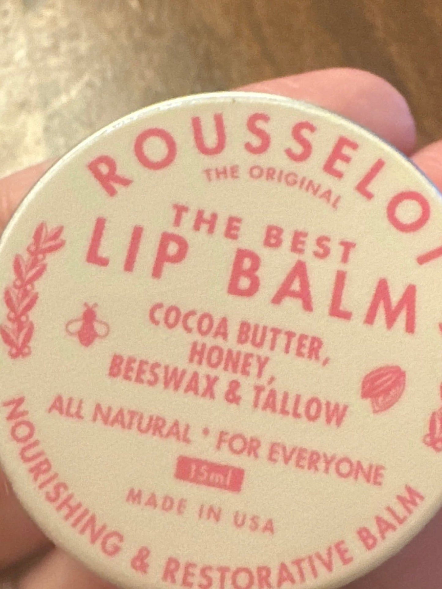 THE BEST tallow and cocoa butter lip balm